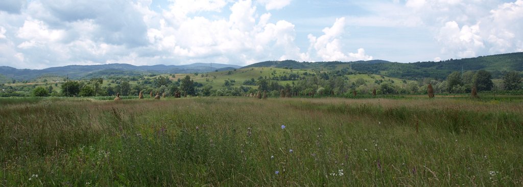 67.JPG - Temesvár után már szépen látszott a Kárpátok koszorúja.